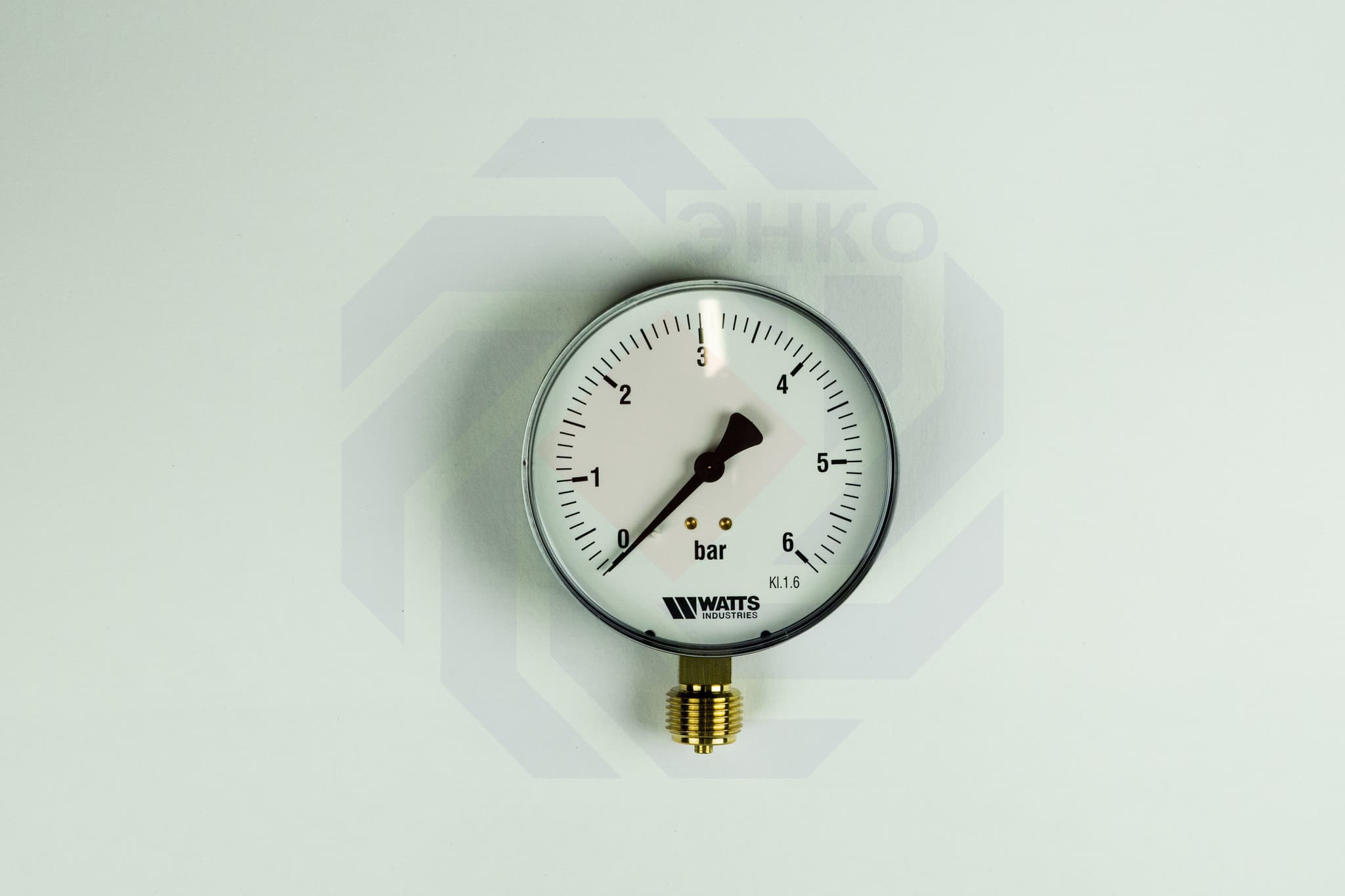 Манометр радиальный WATTS MDR 100/6 (F+R250) 0-6 бар 100 мм ½"