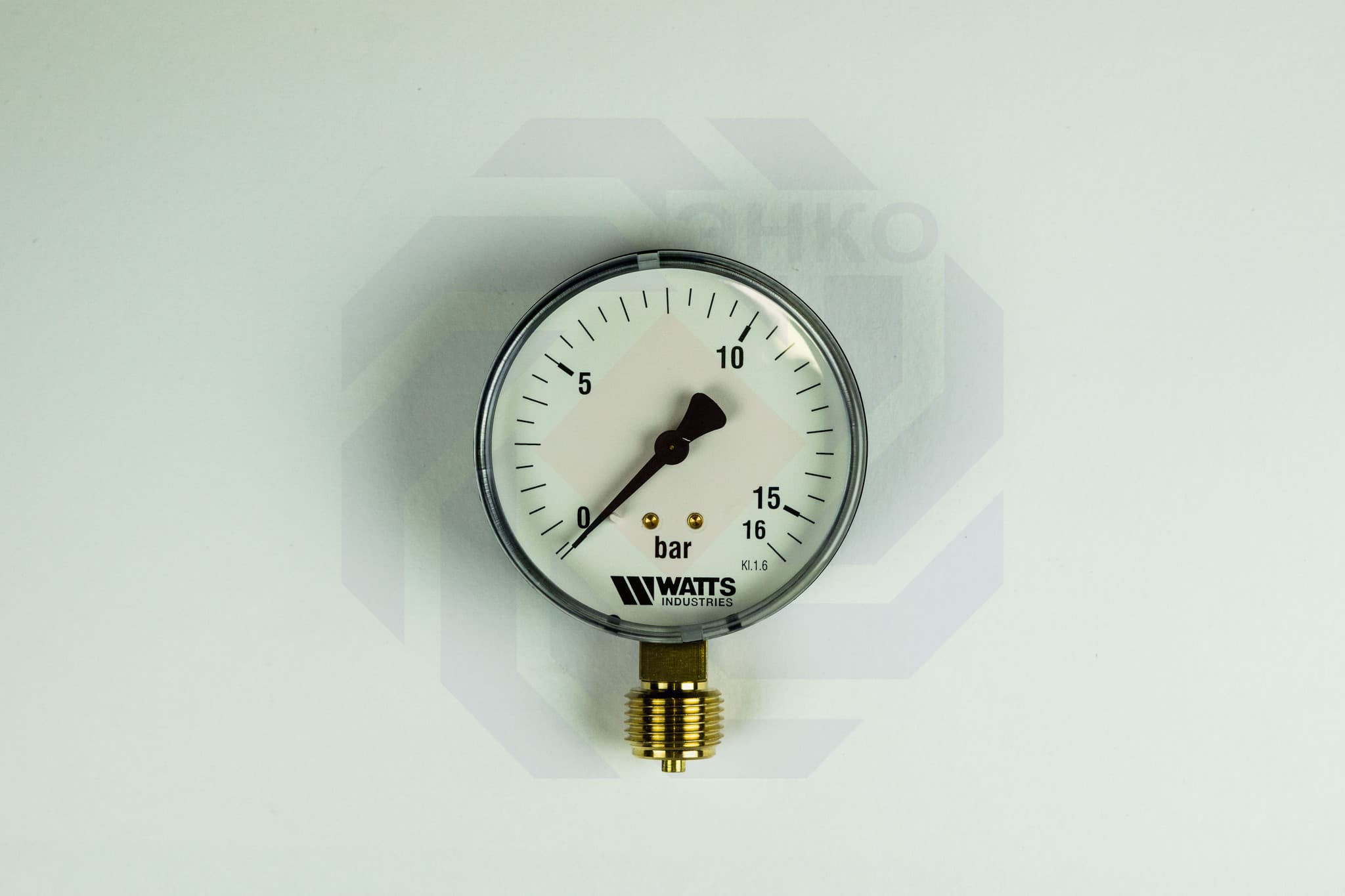Манометр радиальный WATTS MDR 80/16 (F+R200) 0-16 бар 80 мм ½"