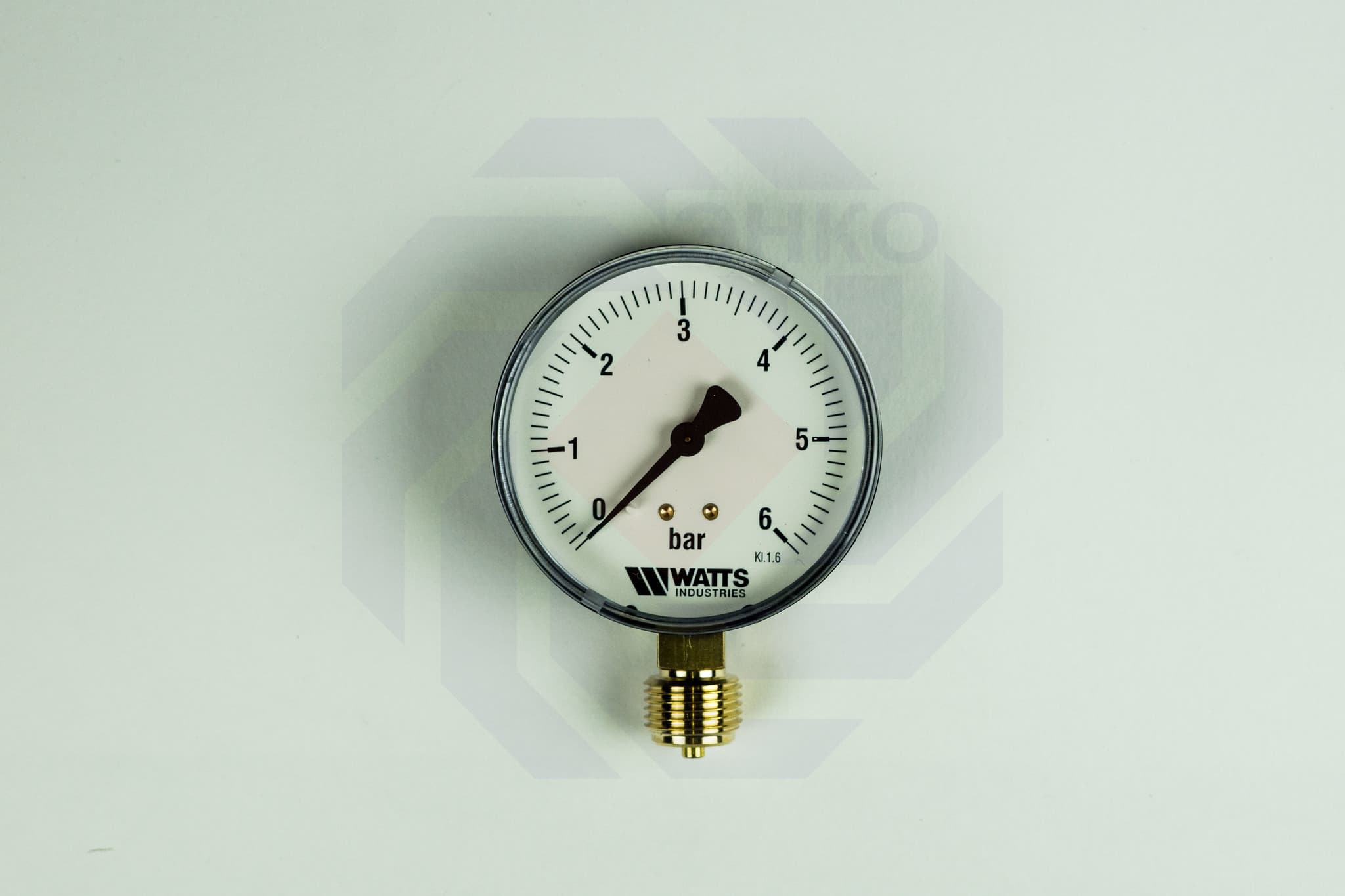 Манометр радиальный WATTS MDR 80/6 (F+R200) 0-6 бар 80 мм ½"