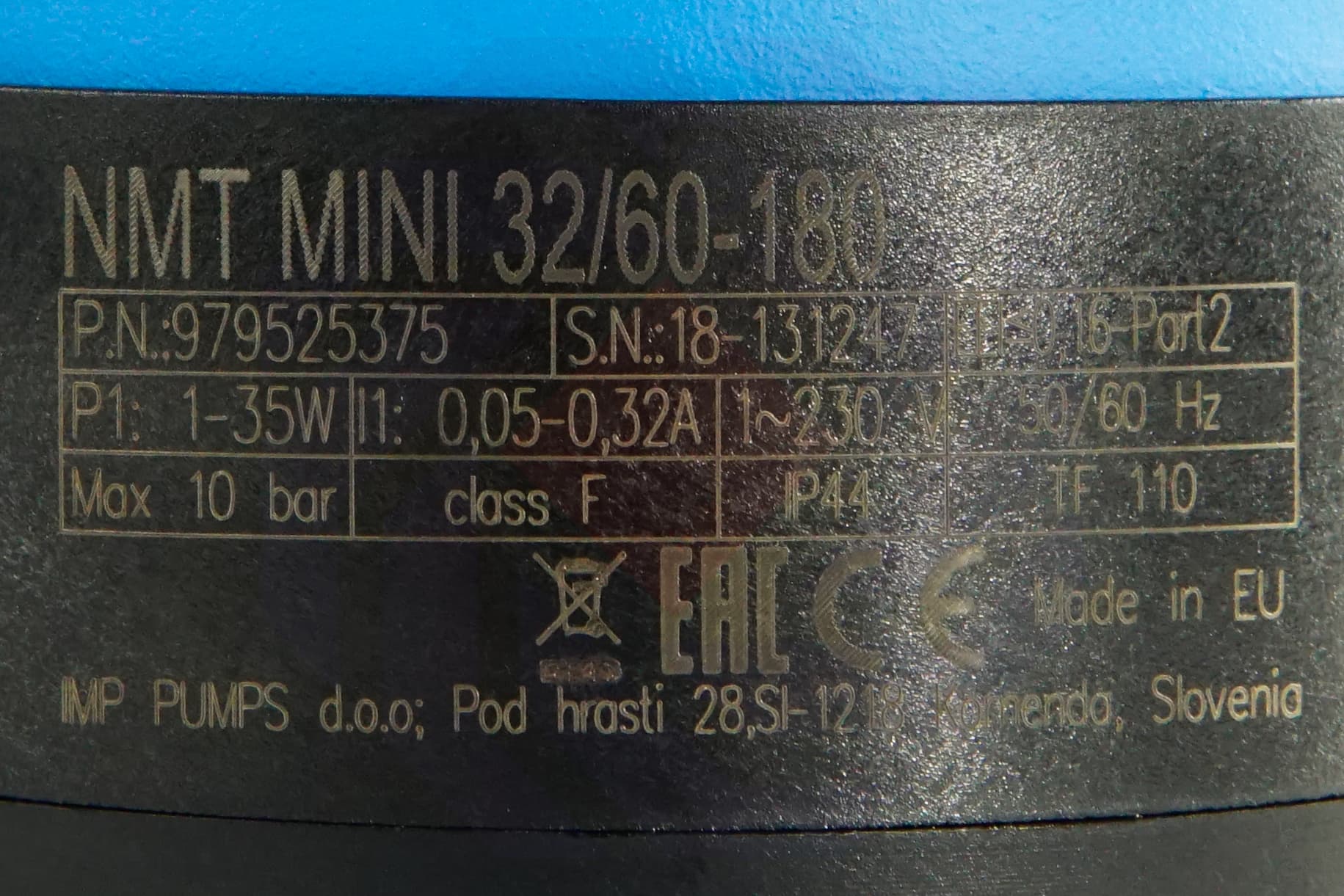 Насос циркуляционный IMP NMT MINI 32/60-180