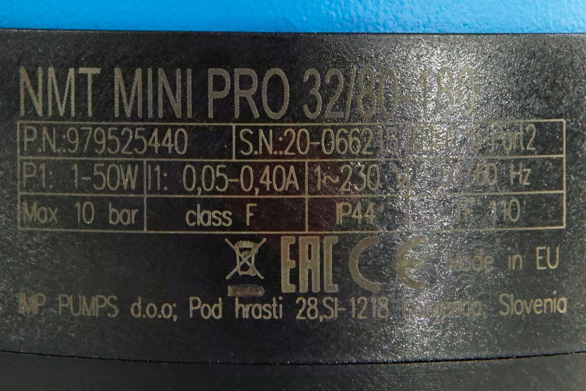 Насос циркуляционный IMP NMT MINI PRO 32/80-180