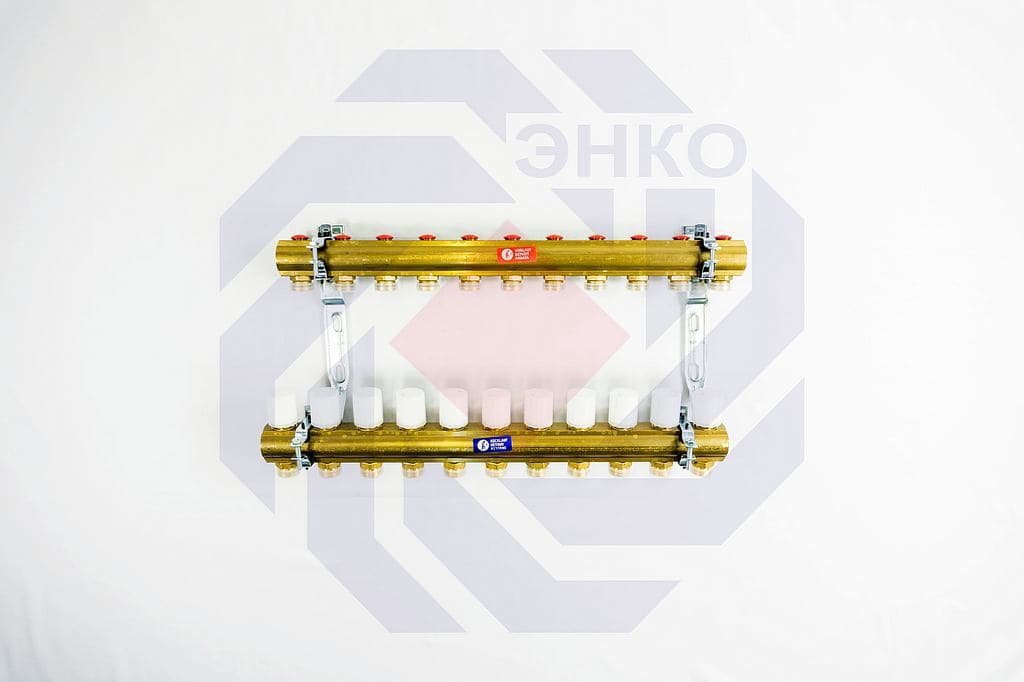 Комплект коллекторов без расходомеров GIACOMINI R553D 11 контуров