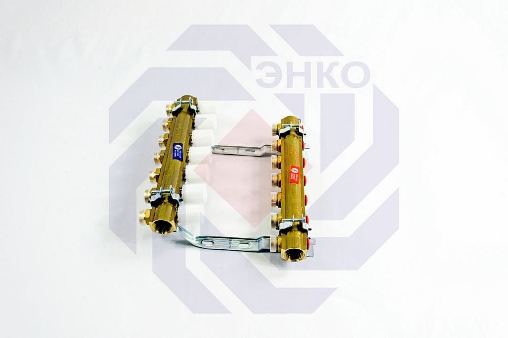 Комплект коллекторов без расходомеров GIACOMINI R553D 7 контуров