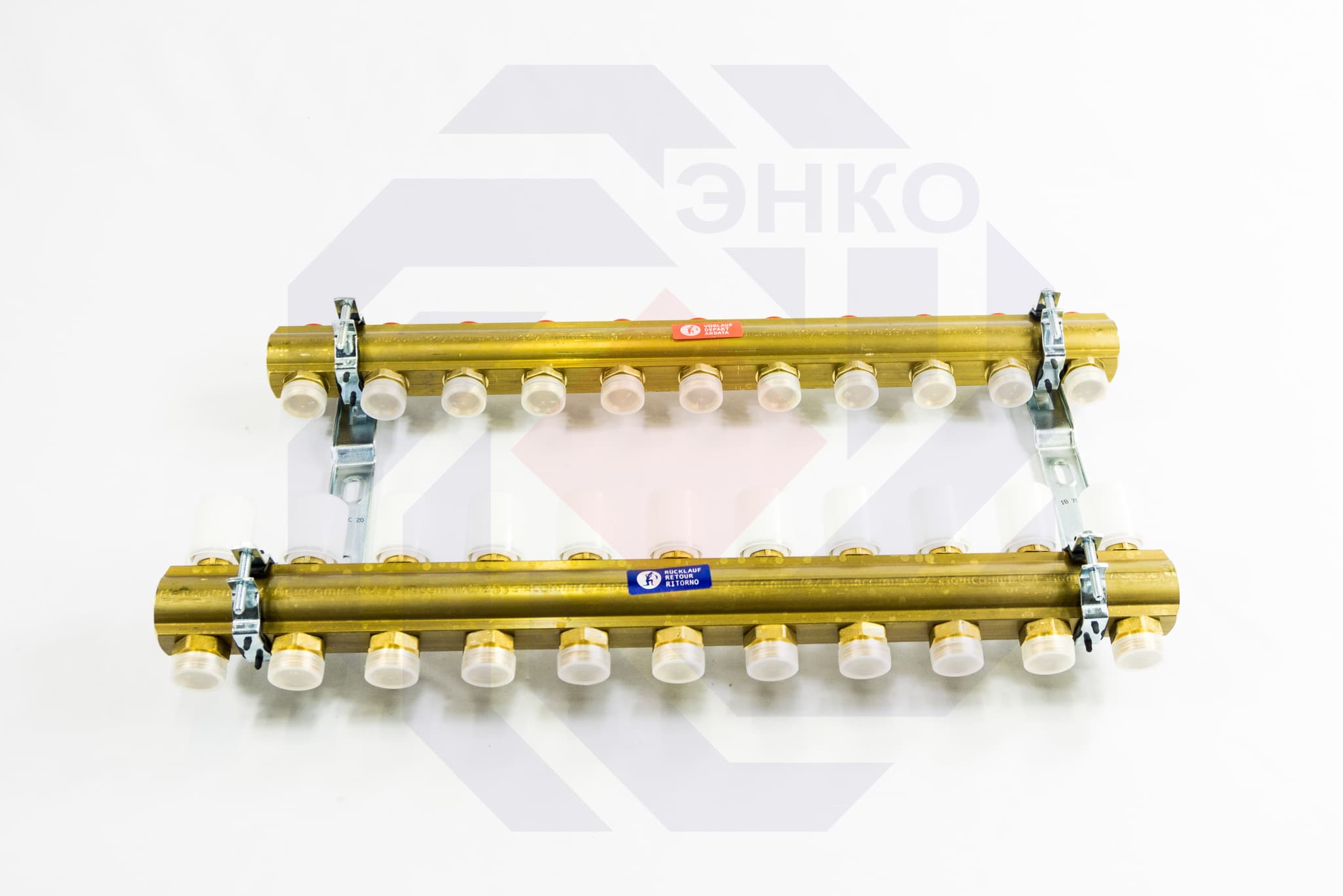 Комплект коллекторов без расходомеров GIACOMINI R553E 11 контуров