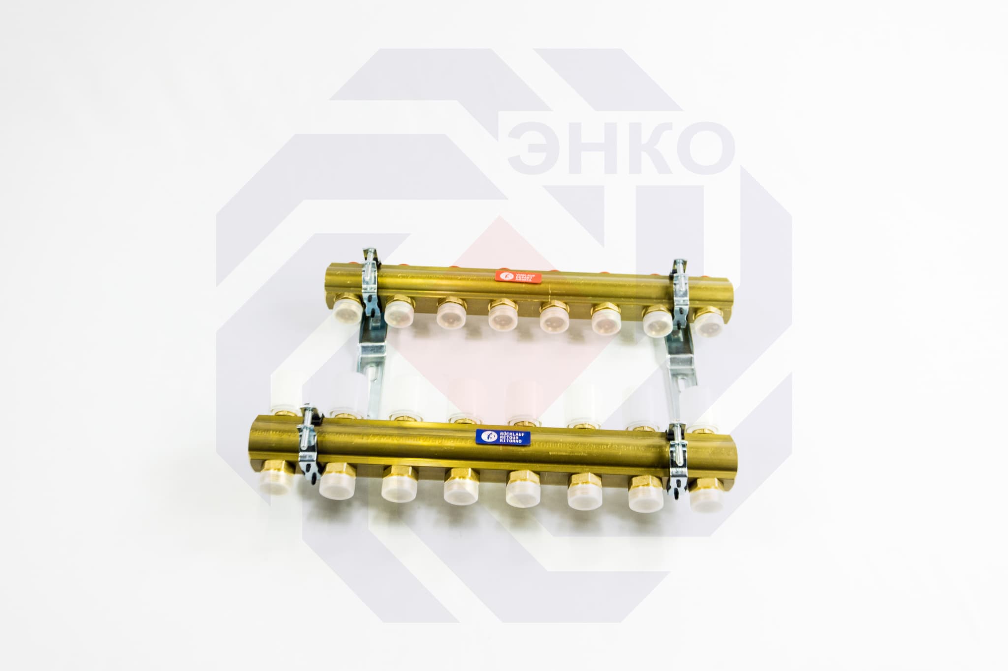 Комплект коллекторов без расходомеров GIACOMINI R553E 8 контуров