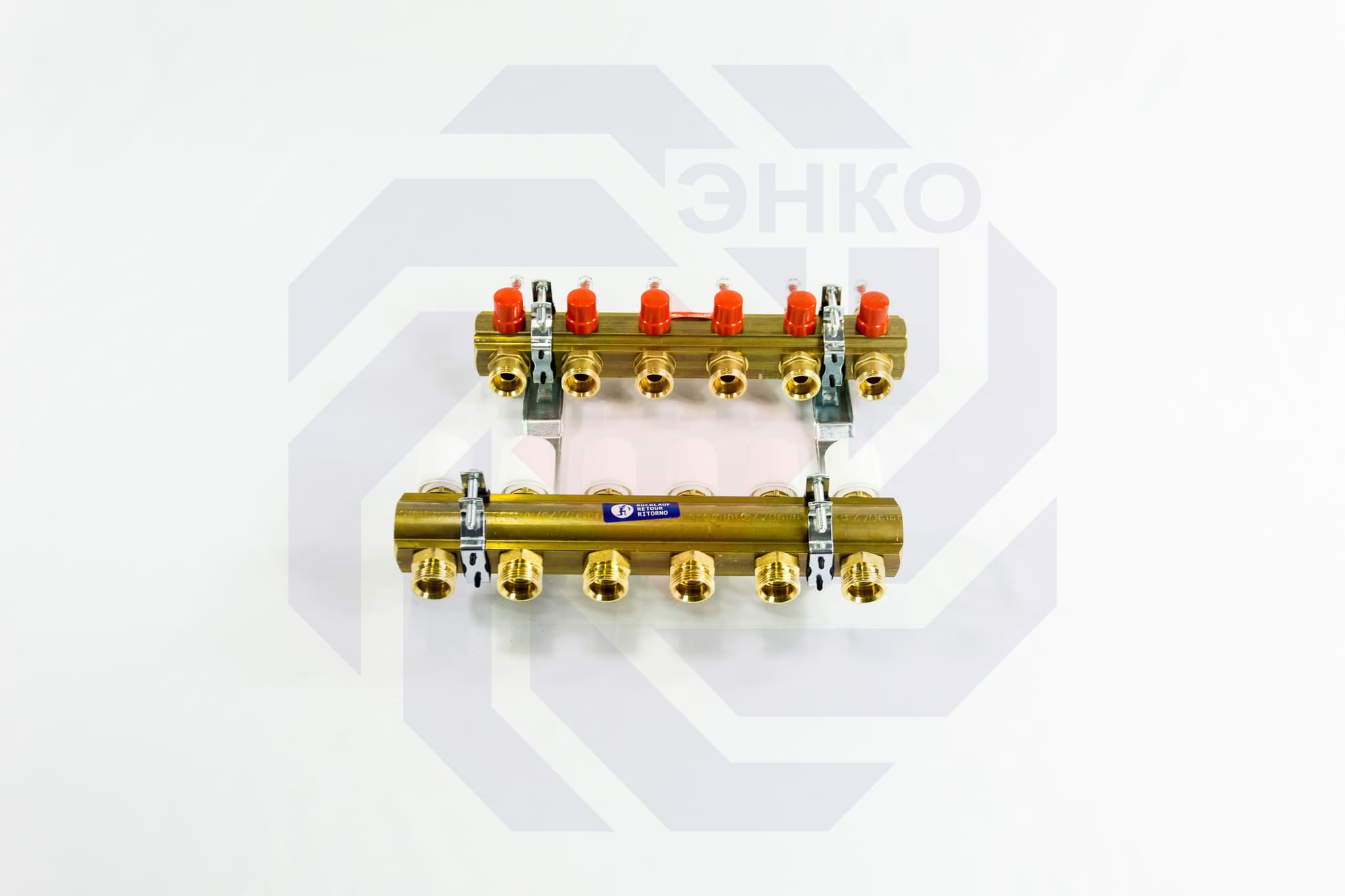 Комплект коллекторов с расходомерами GIACOMINI R553F 6 контуров