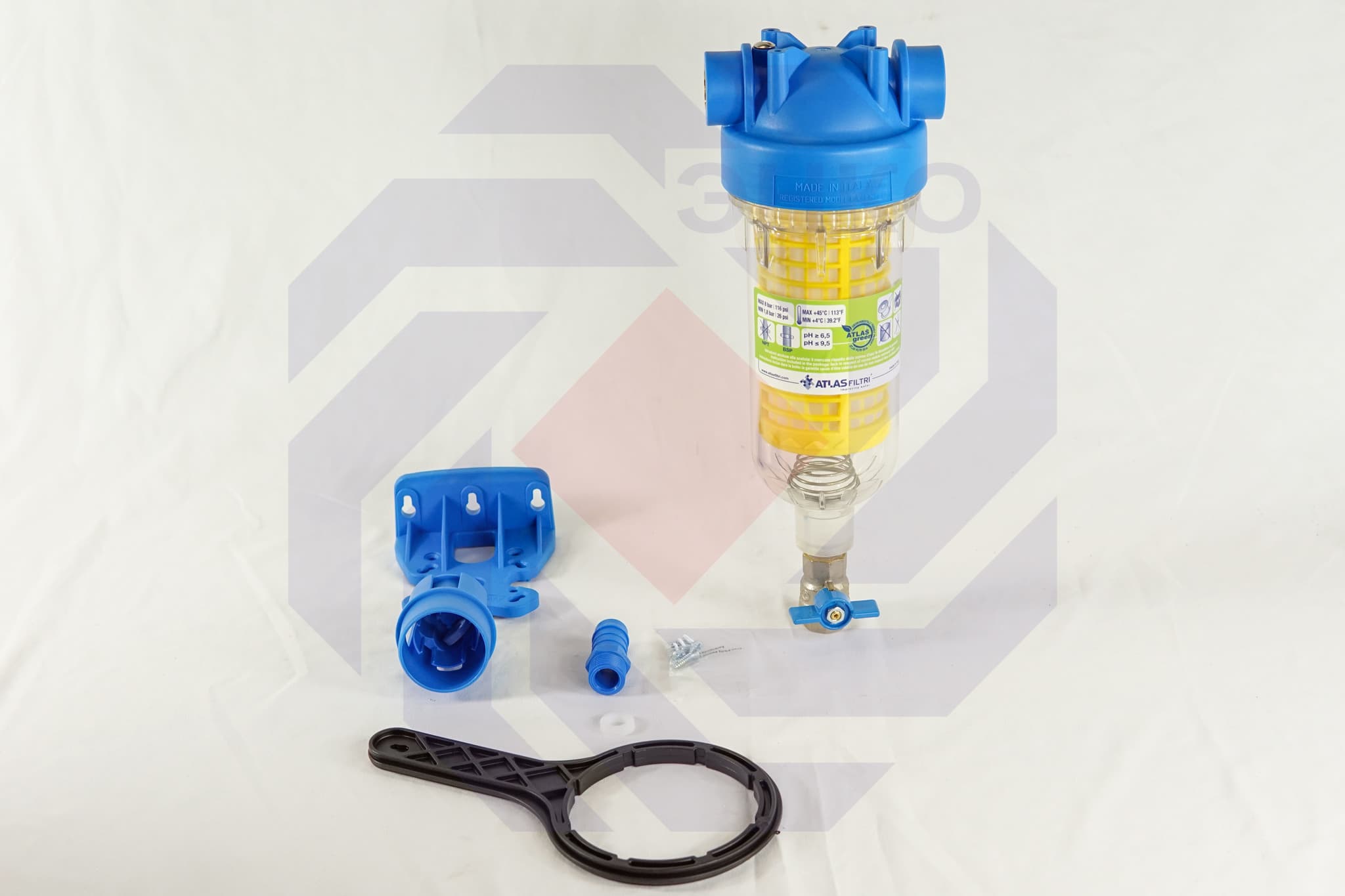 Фильтр для механической очистки самопромывающийся ATLAS HYDRA RLH 90 микрон ½"