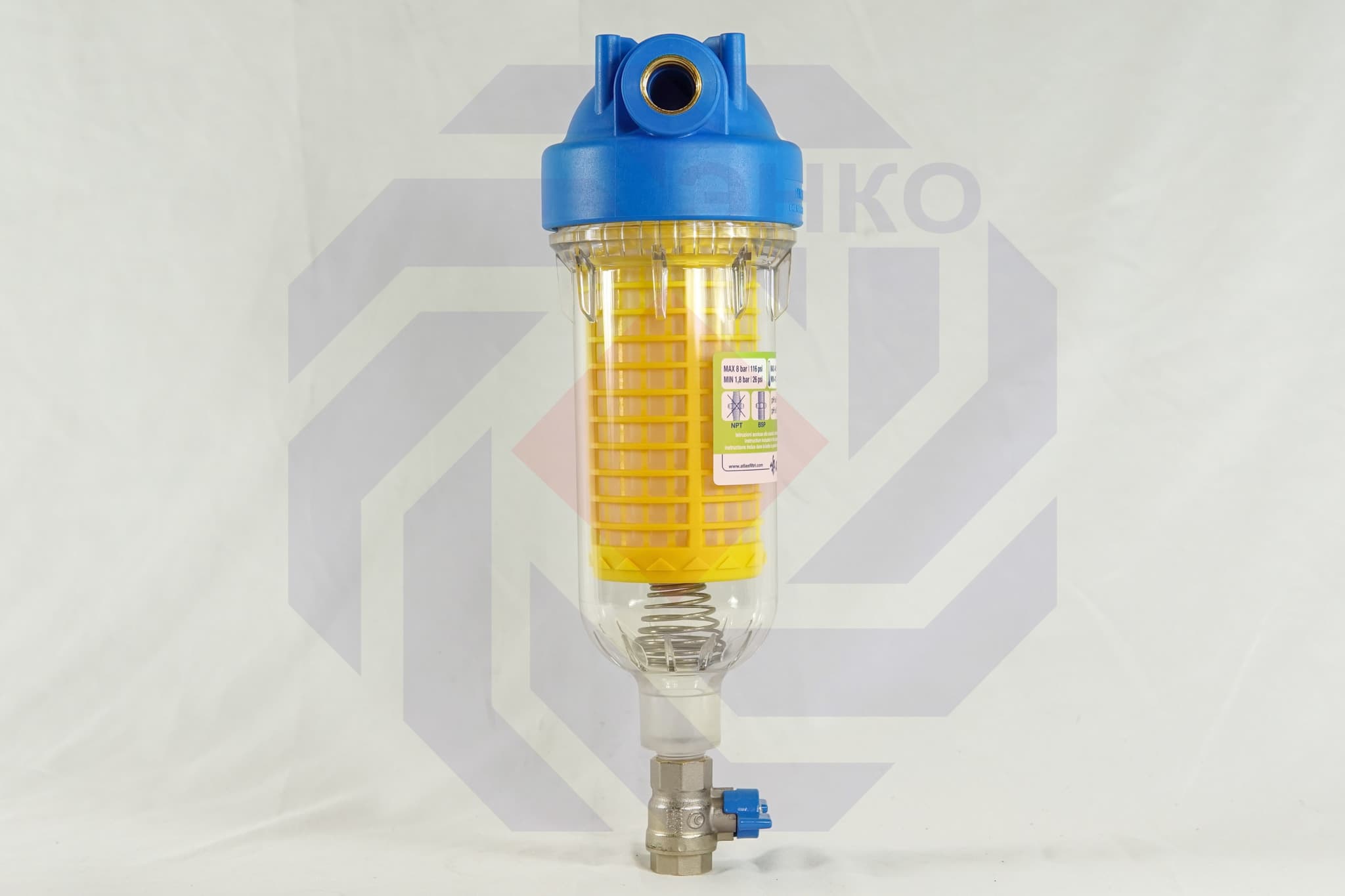 Фильтр для механической очистки самопромывающийся ATLAS HYDRA RLH 90 микрон ½"