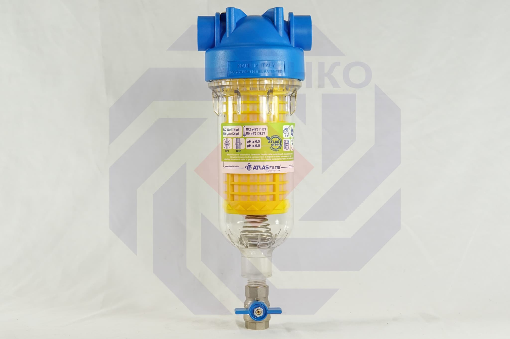 Фильтр для механической очистки самопромывающийся ATLAS HYDRA RLH 90 микрон ¾"