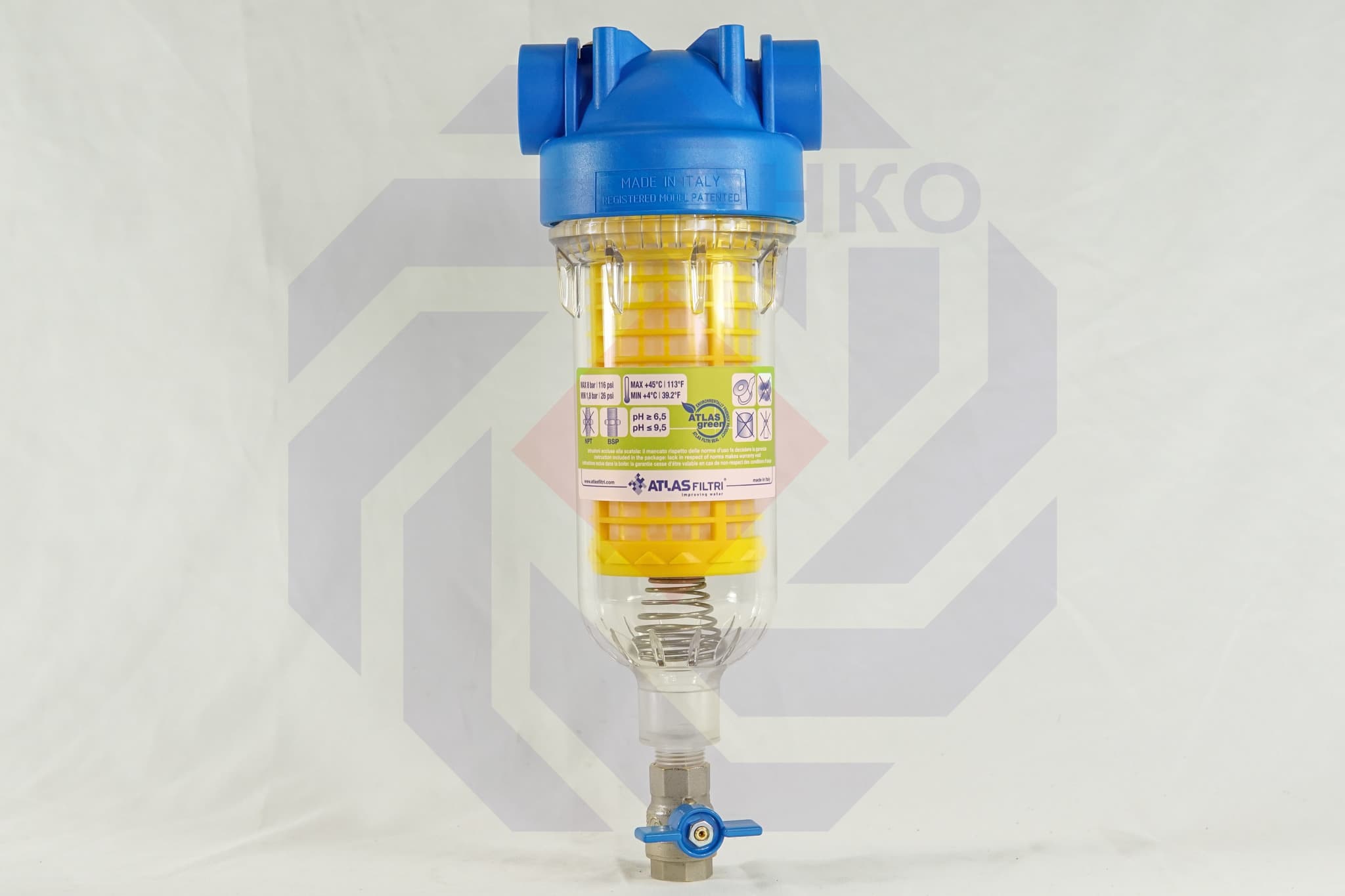 Фильтр для механической очистки самопромывающийся ATLAS HYDRA RLH 90 микрон 1"