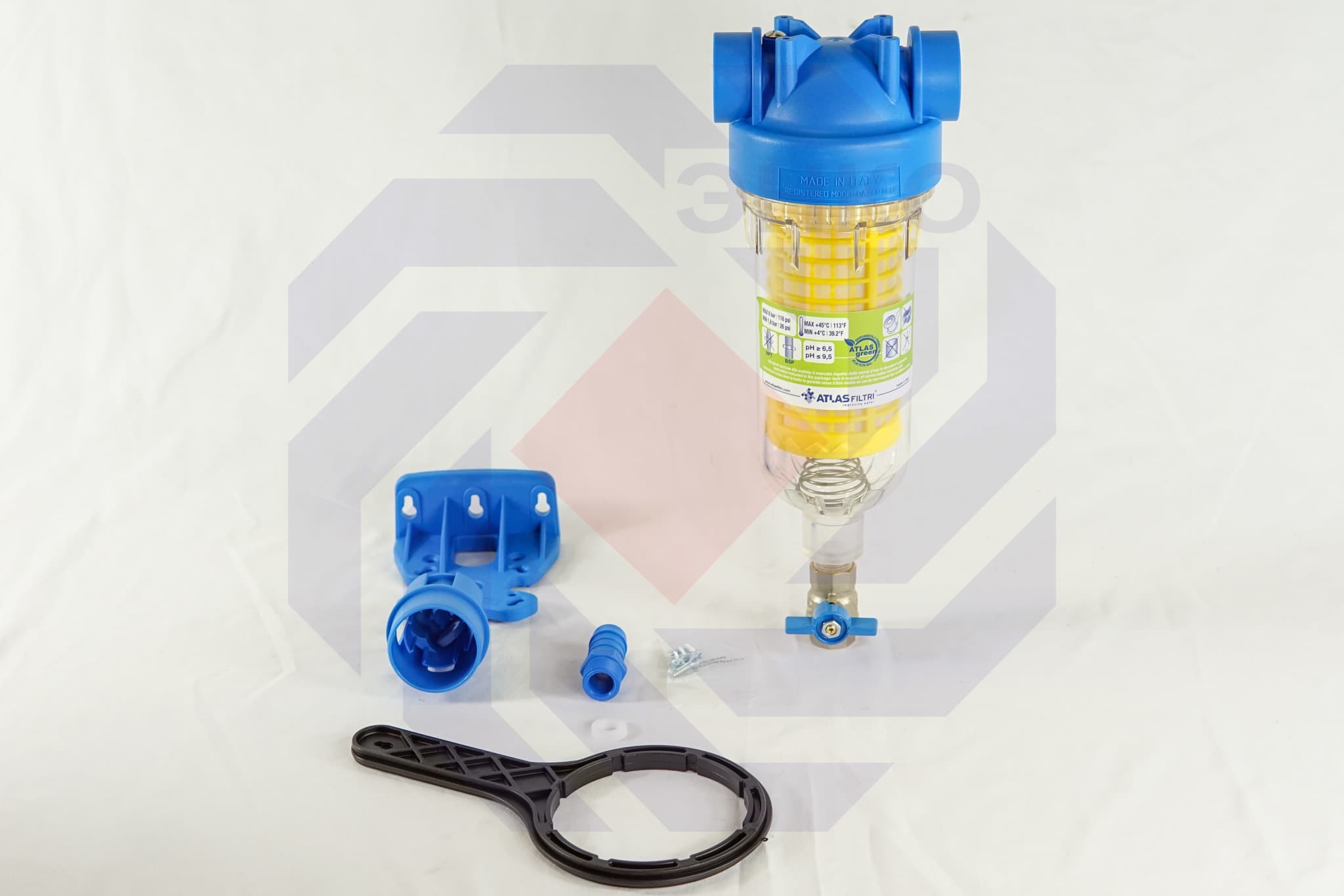 Фильтр для механической очистки самопромывающийся ATLAS HYDRA RLH 90 микрон 1"