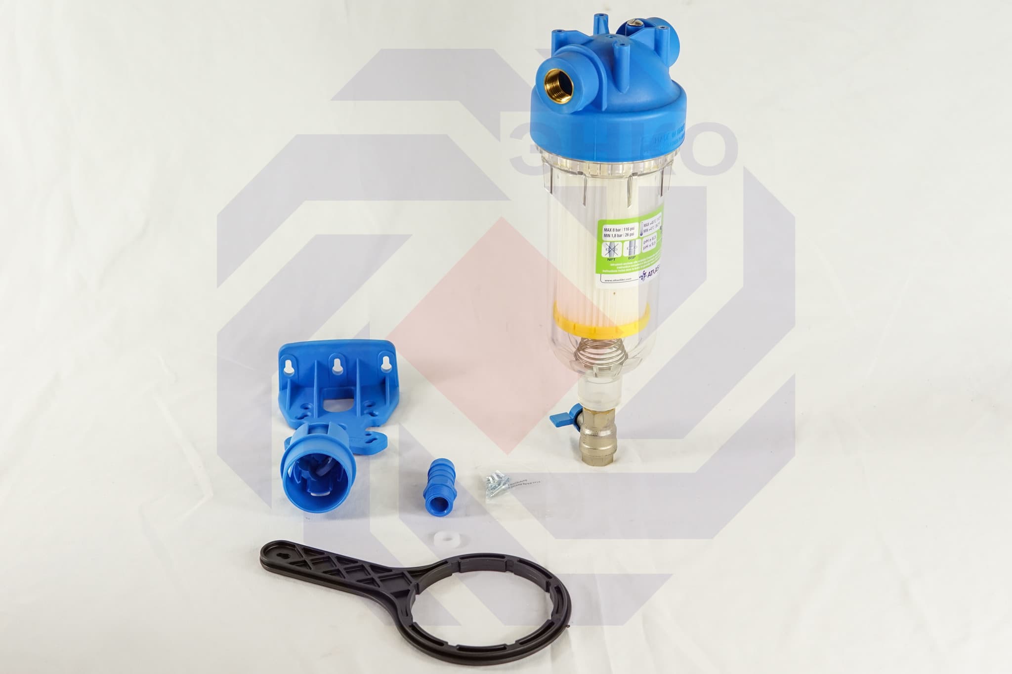 Фильтр для механической очистки самопромывающийся ATLAS HYDRA RSH 50 микрон ½"