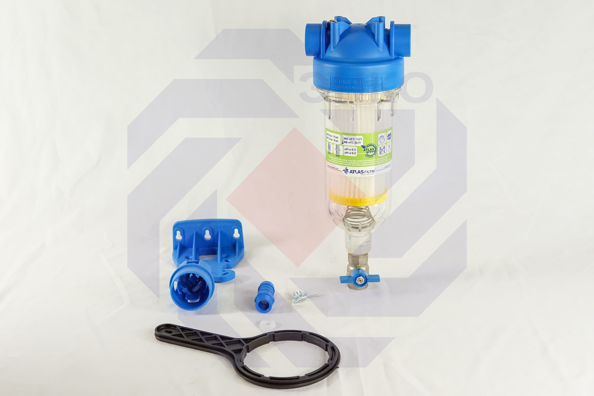 Фильтр для механической очистки самопромывающийся ATLAS HYDRA RSH 50 микрон ¾"