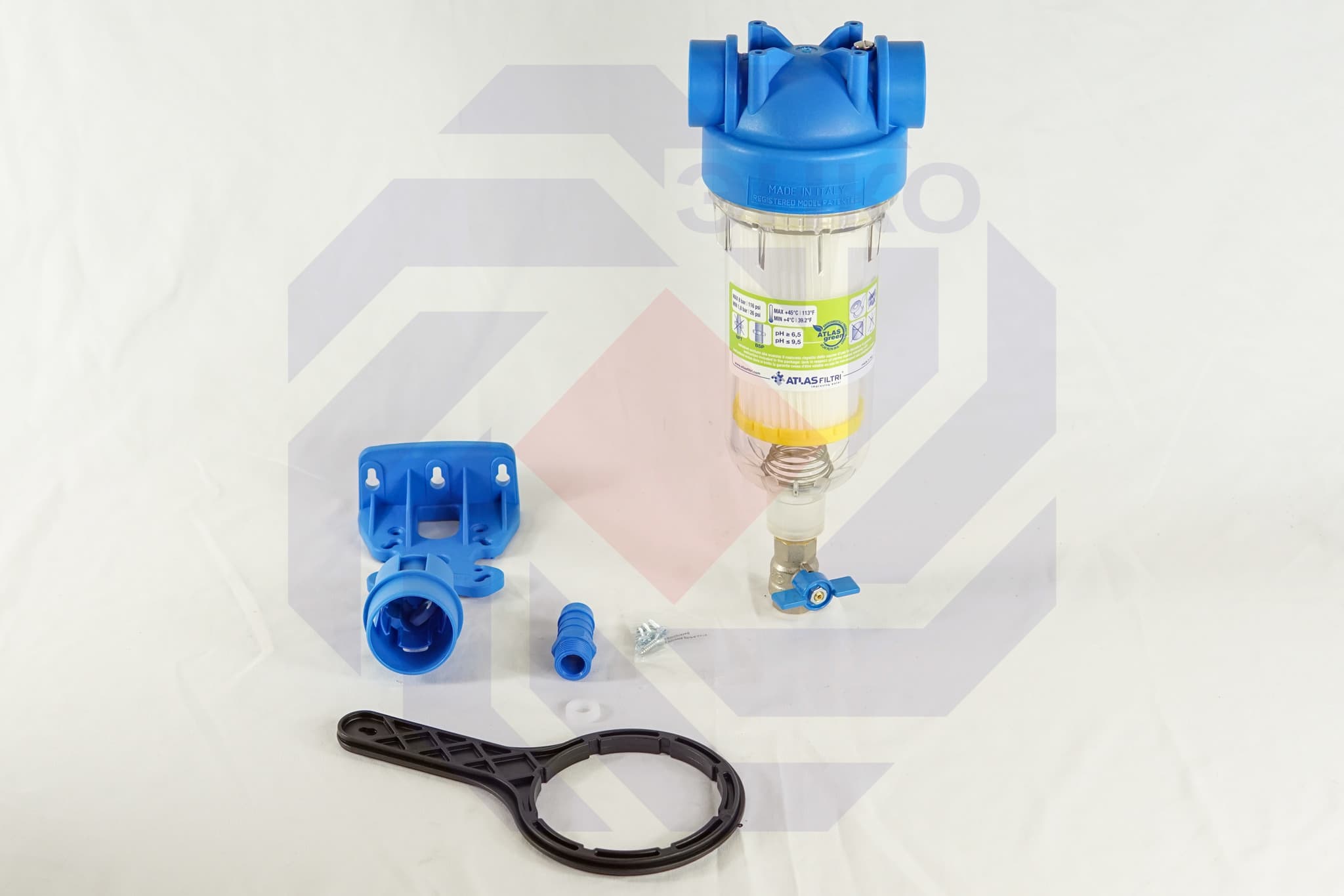 Фильтр для механической очистки самопромывающийся ATLAS HYDRA RSH 50 микрон 1"