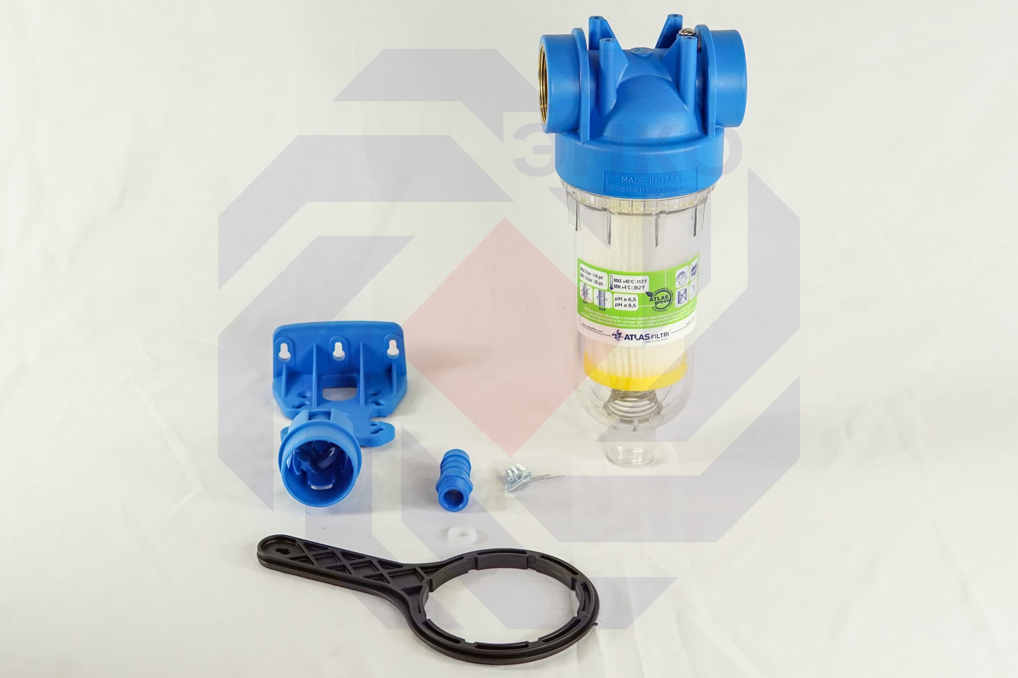 Фильтр для механической очистки самопромывающийся ATLAS HYDRA RSH 50 микрон 1½"