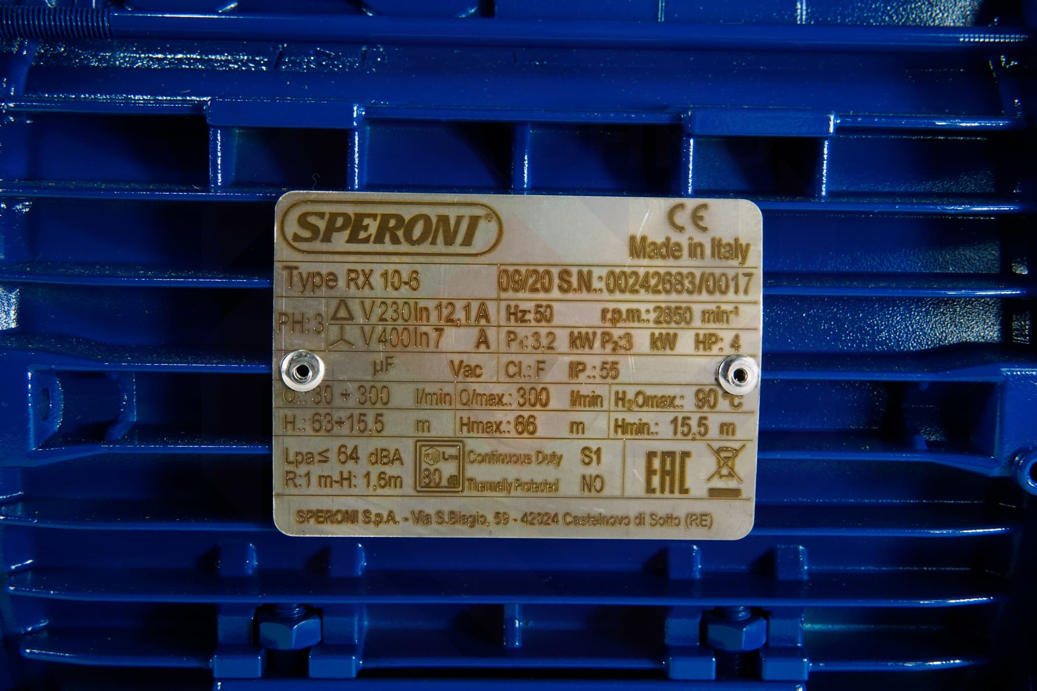 Насос повысительный SPERONI RX 10-6