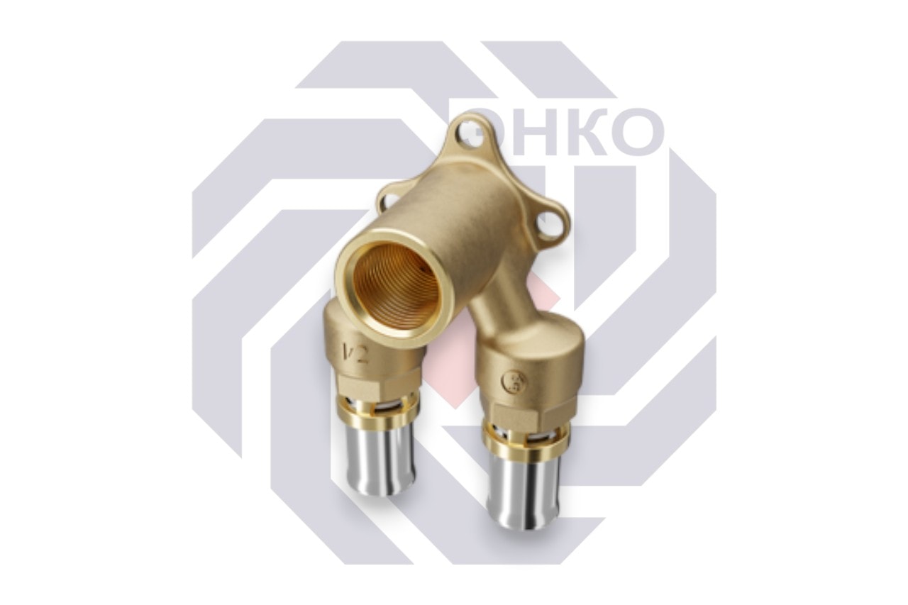 Фитинг угловой двойной (16x2)x1/2"