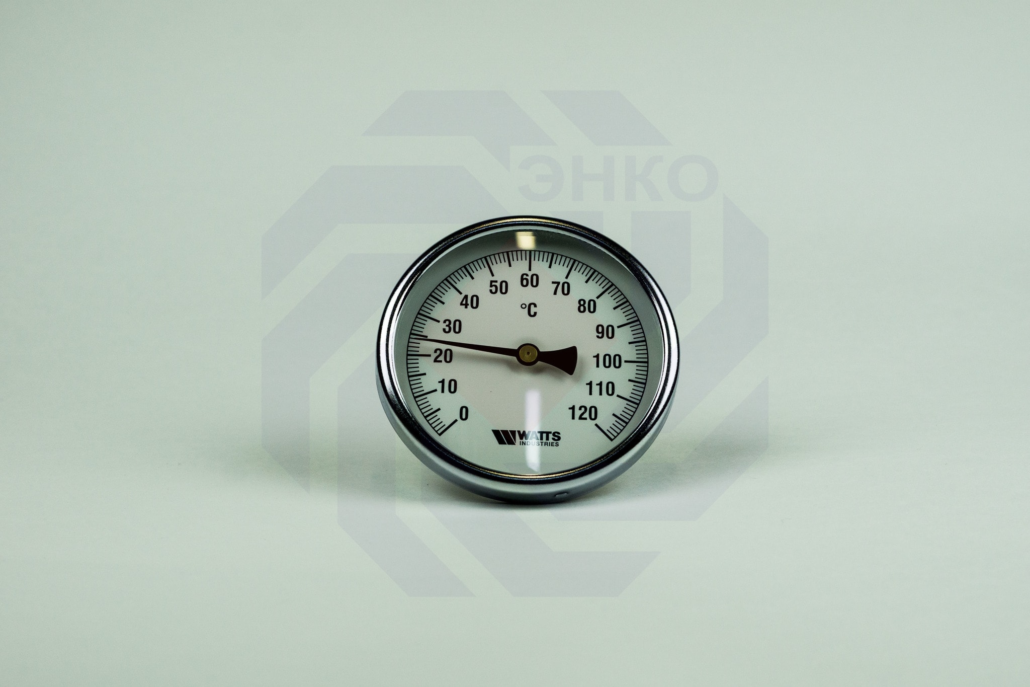 Термометр биметаллический аксиальный WATTS T100/50 SD 0-120 °С 100 мм ½"