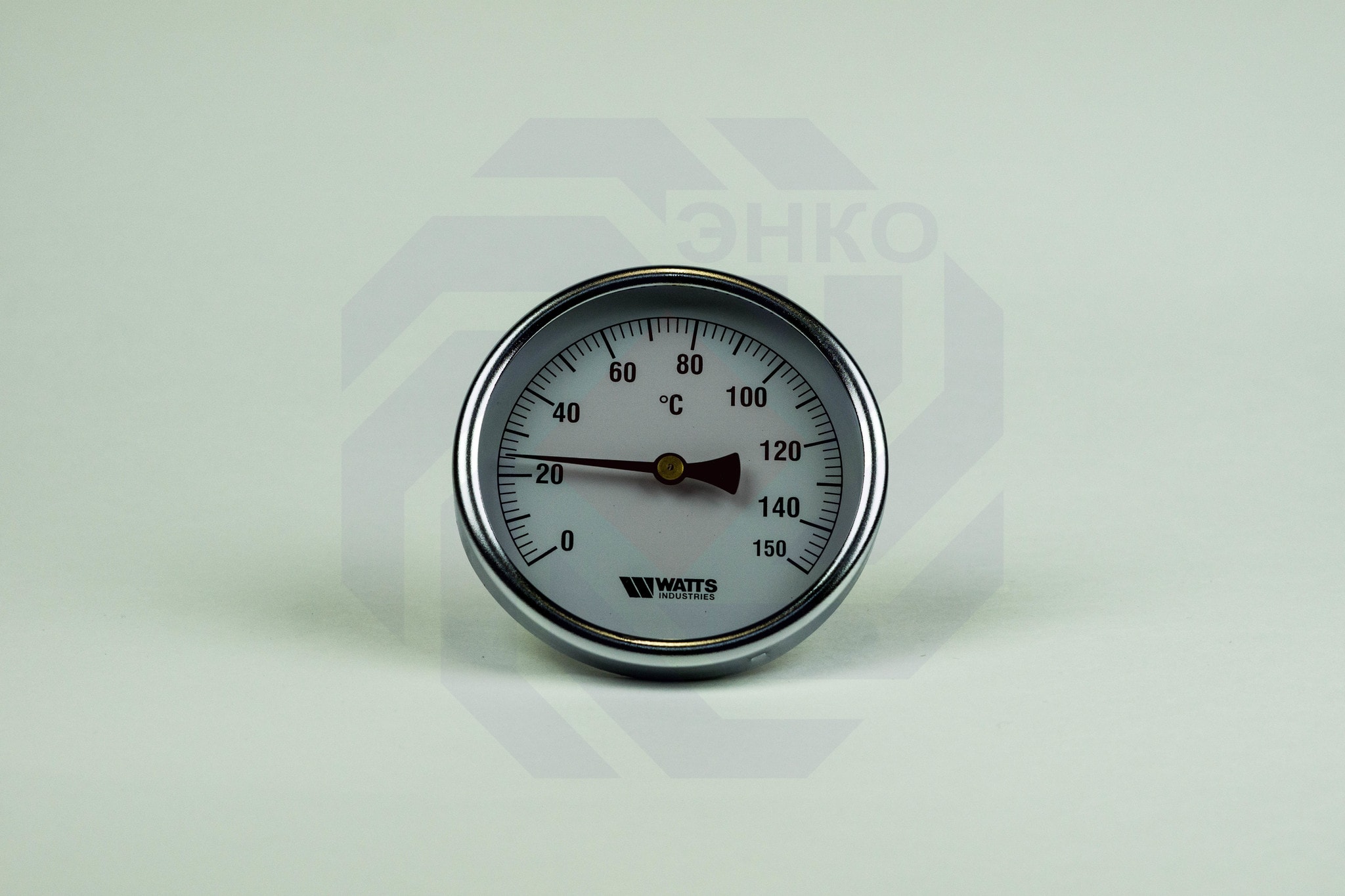 Термометр биметаллический аксиальный WATTS T100/50 SD 0-150 °С 100 мм ½"