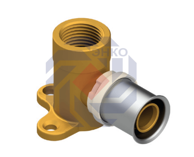Пресс-фитинг 90˚C установочный с внутренней резьбой арт.1902.20121