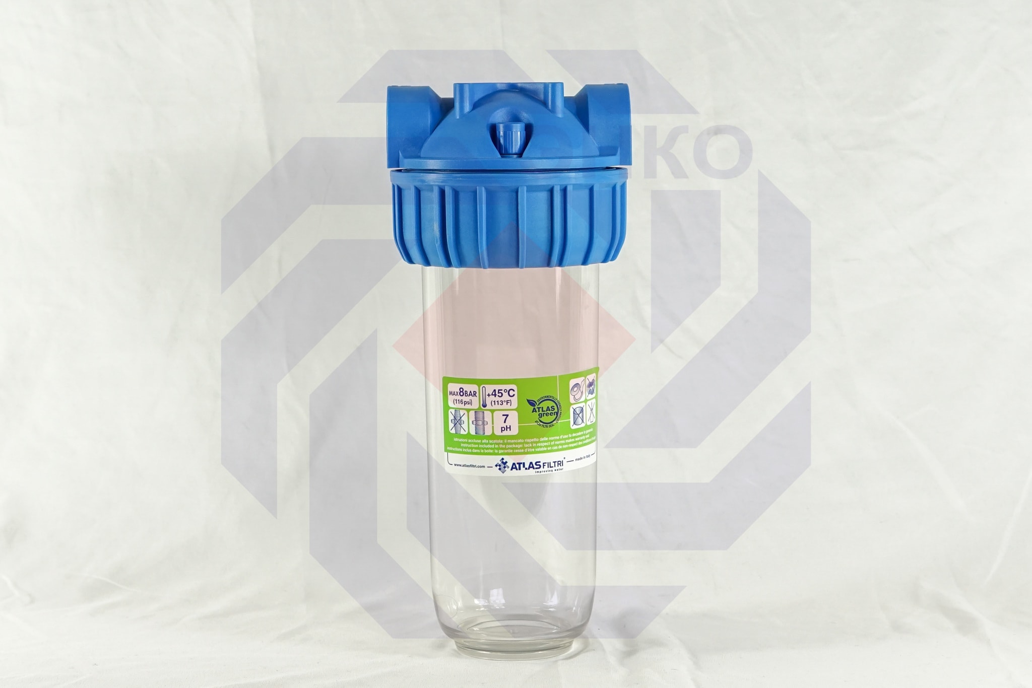 Корпус фильтра одинарный ATLAS SENIOR PLUS 3P AFO BX TS ¾"