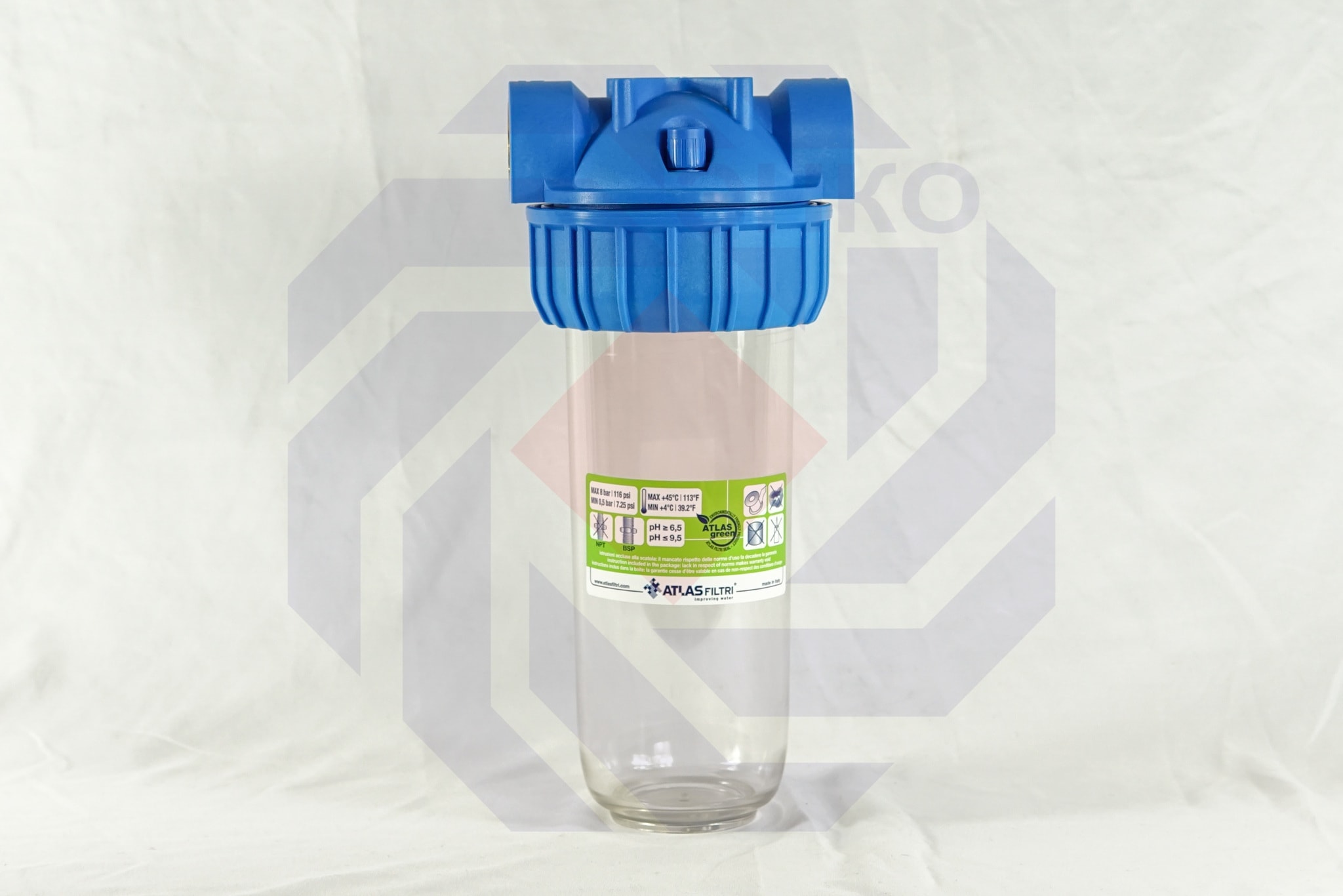 Корпус фильтра одинарный ATLAS SENIOR PLUS 3P BFO BX TS 1"