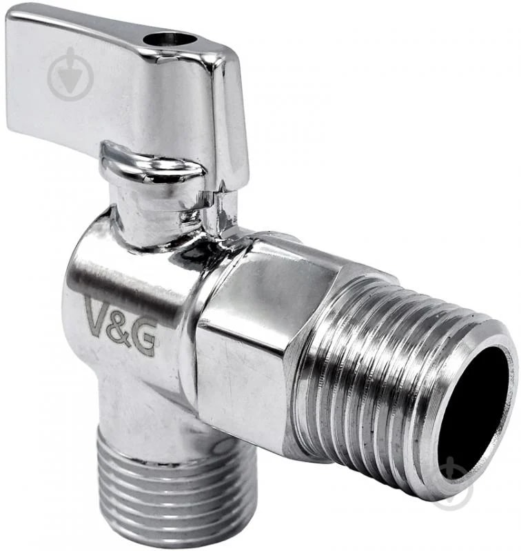 Кран для подключения сантехнических приборов угловой НР/НР V&G VALOGIN 1/2" х 3/4"