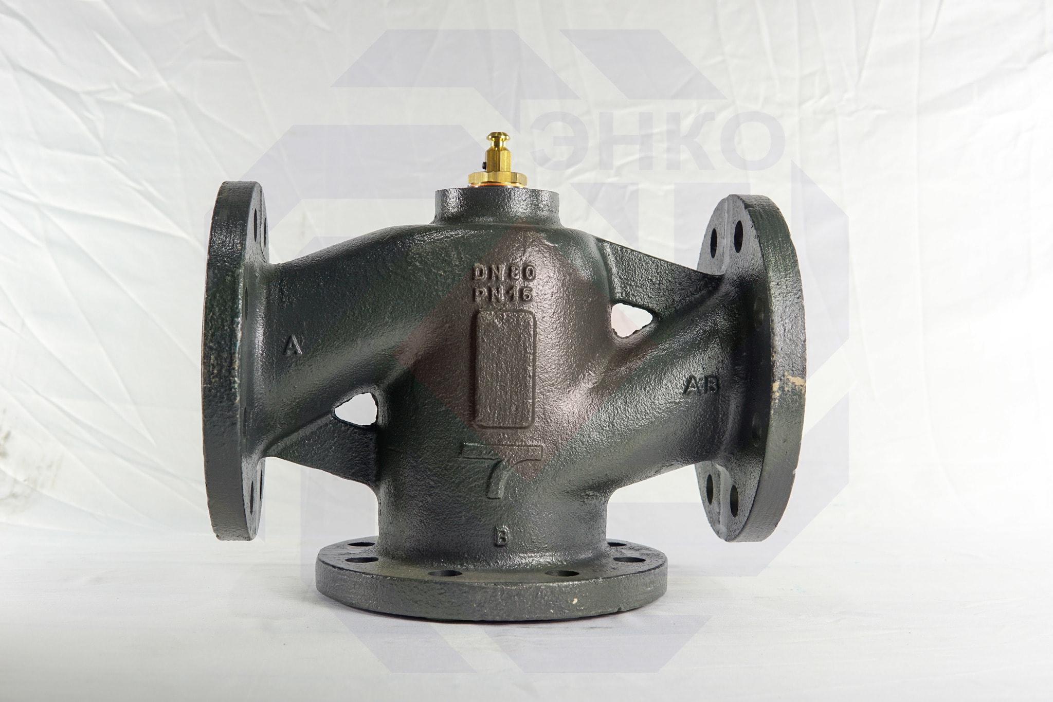 Клапан регулирующий фланцевый трехходовой MUT MK DN 80