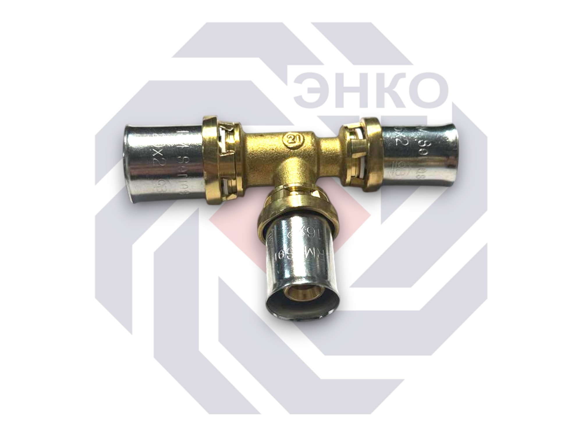 Пресс-фитинг тройник переходной GIACOMINI RM 20⨯16⨯16