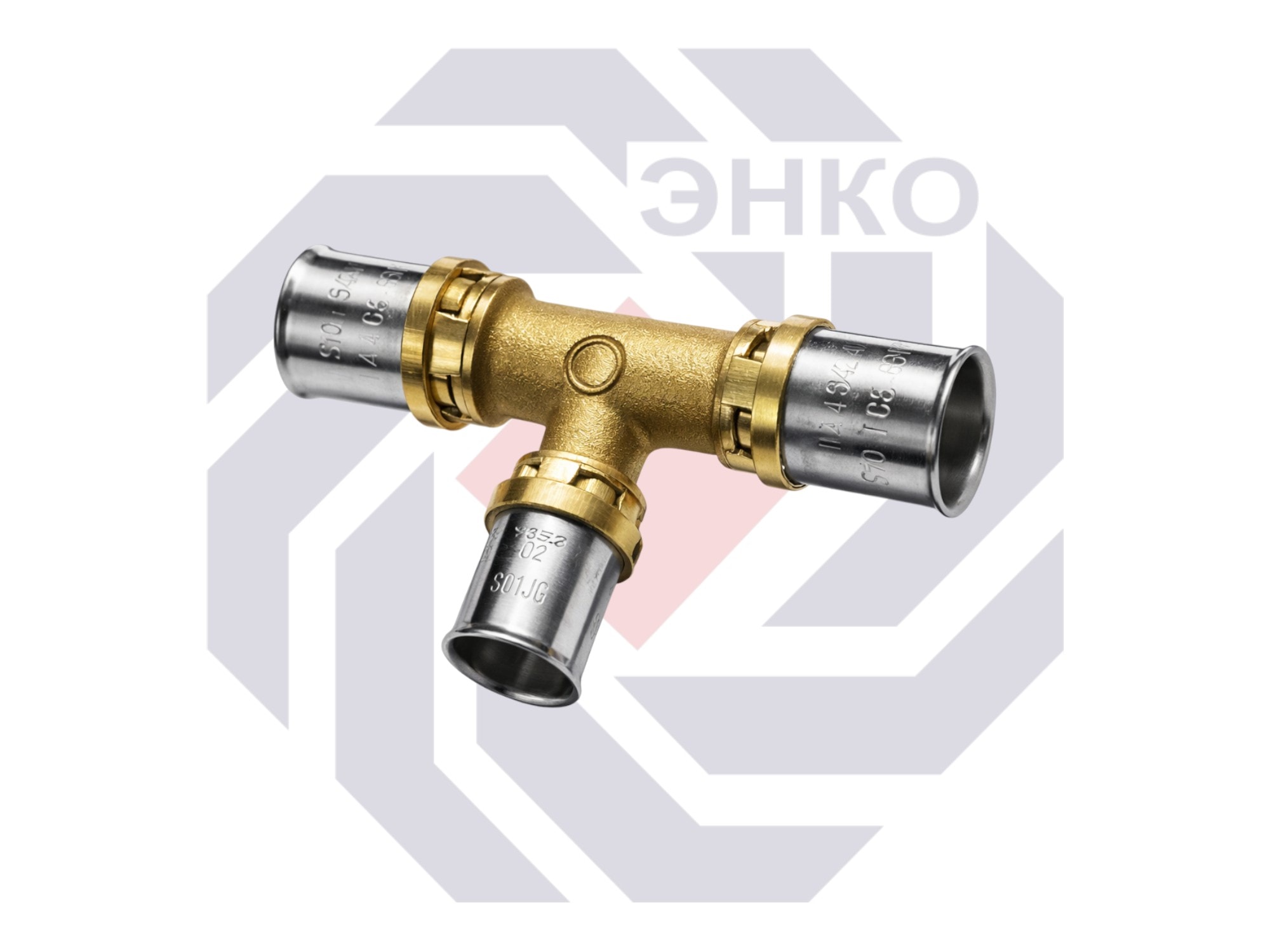 Пресс-фитинг тройник переходной GIACOMINI RM 26⨯16⨯16