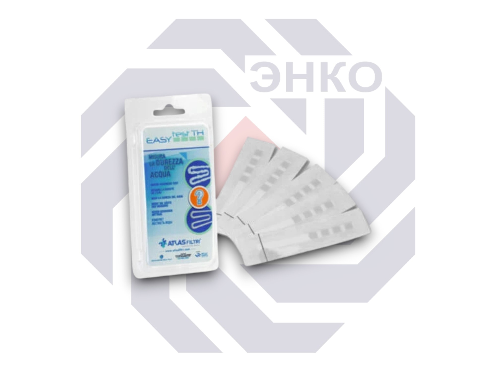 Тест степени жесткости воды полоски ATLAS EASY TEST TH 50 штук