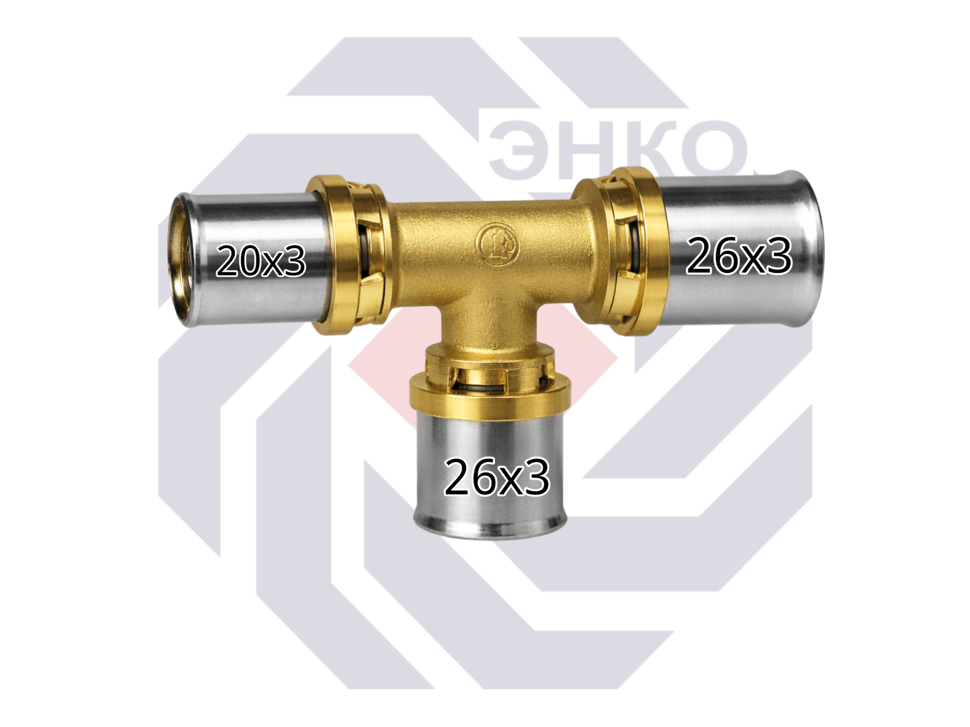 Пресс-фитинг тройник переходной GIACOMINI RM 26⨯26⨯20