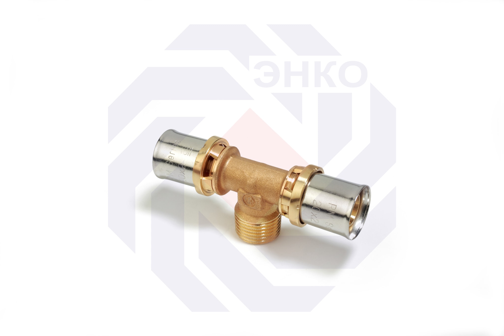 Пресс-фитинг тройник НР GIACOMINI RM 20⨯½"⨯20