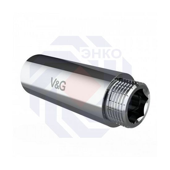 Удлинитель НР/ВРV&G VALOGIN хромированный 1/2" x 80