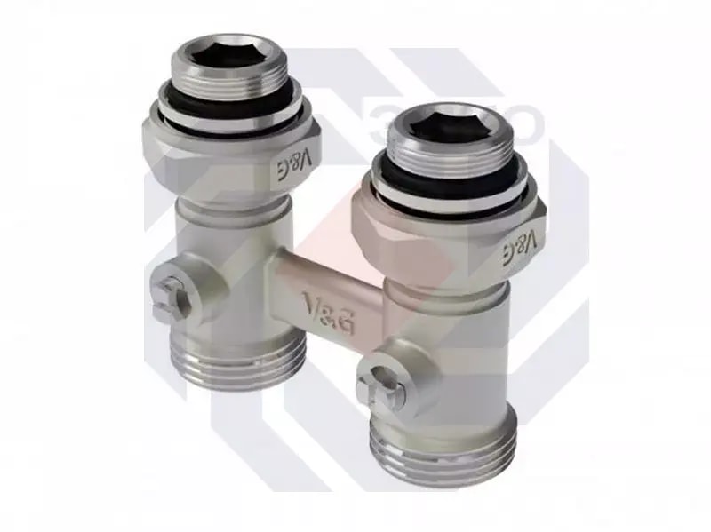 Узел нижнего подключения радиатора  VALOGIN 3/4"Е прямой VG-605101