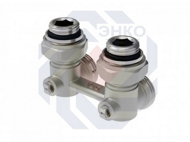 Узел нижнего подключения радиатора VALOGIN 3/4"Е угловой VG-605201
