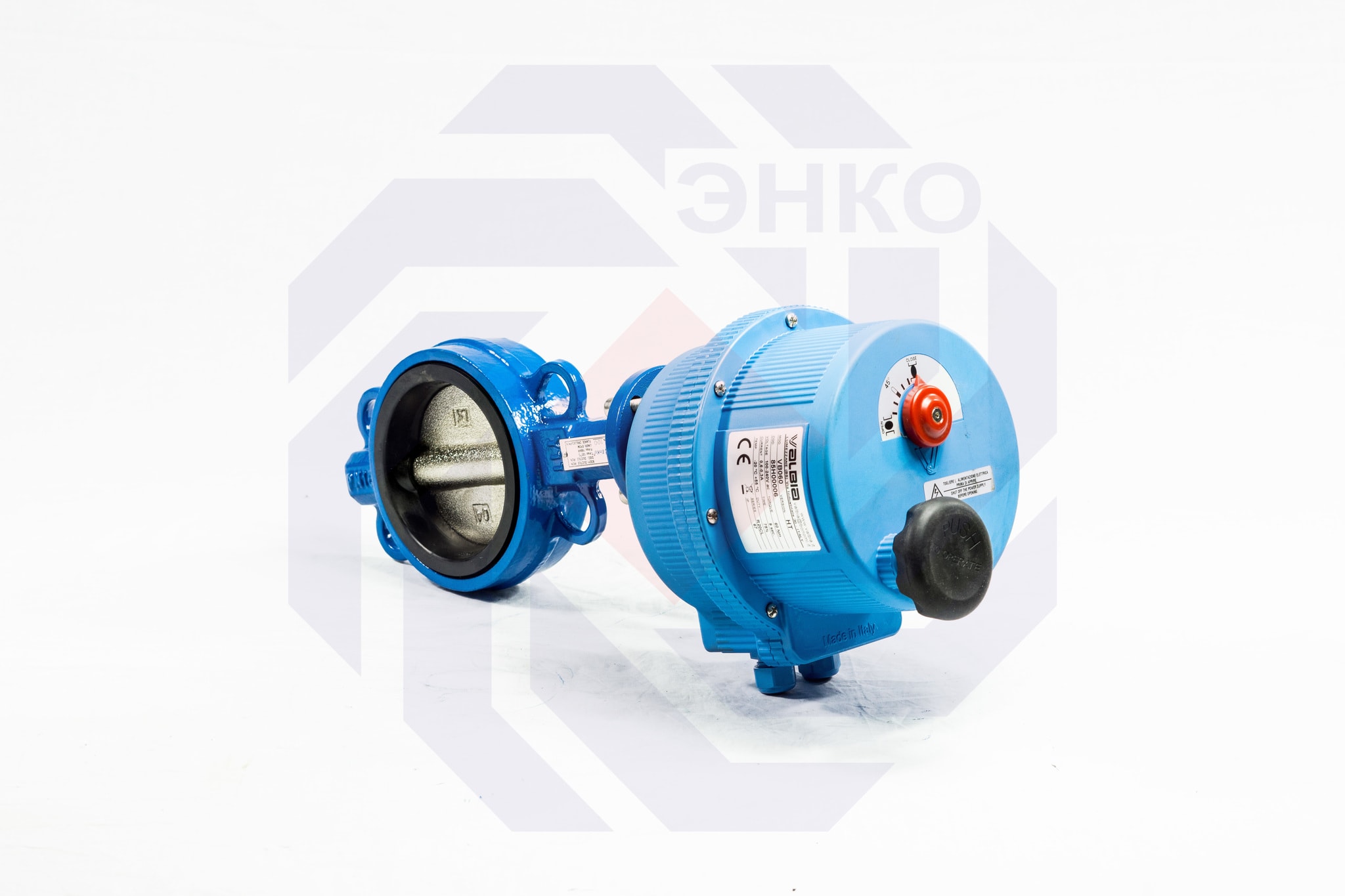 Затвор дисковый поворотный ENKO D104 с электроприводом VALBIA DN 80