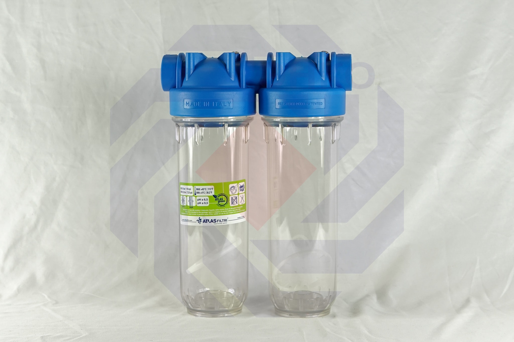 Корпус фильтра двойной ATLAS DP 10 DUO OT TS 1"