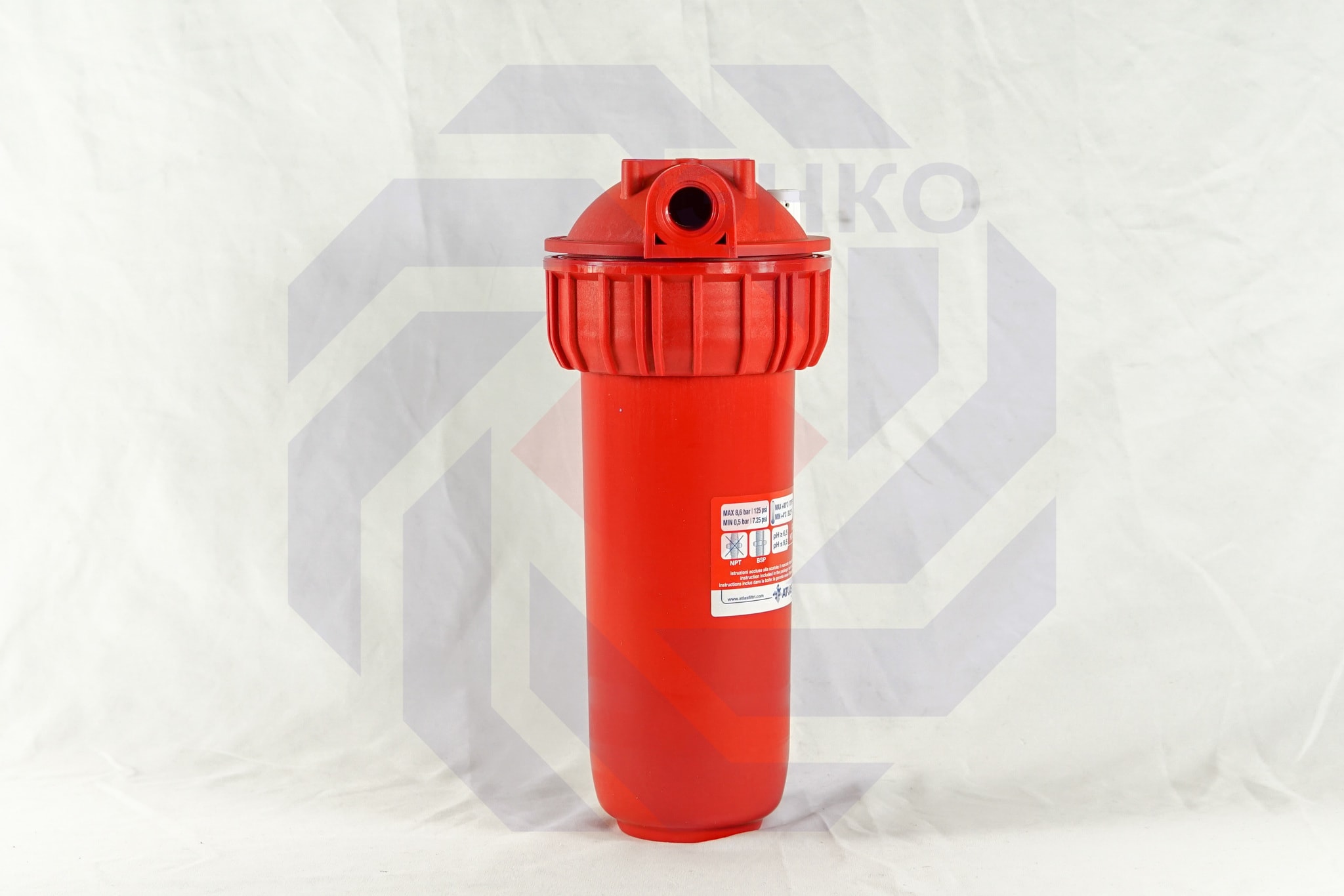 Корпус фильтра одинарный для горячей воды ATLAS SENIOR PLUS HOT 3P MFP SX AB ½"