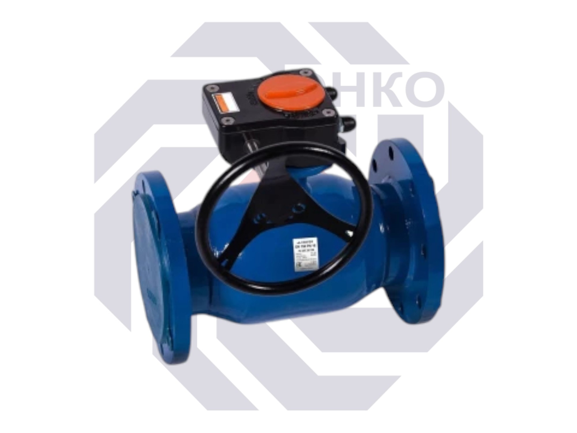 Кран шаровый DN250 под приварку с редуктором